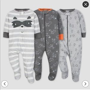 Boys 0-3M onesies and sleep n plays by Gerber